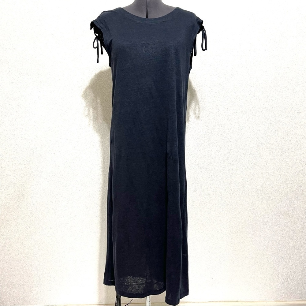Caara Woman Lace up Tie Shoulder Cap Sleeve Dress Size S